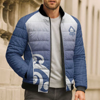 Custom New Zealand Aotea College Bomber Puffer Jacket Maori Koru Pattern