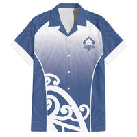 Custom New Zealand Aotea College Family Matching Off Shoulder Maxi Dress and Hawaiian Shirt Maori Koru Pattern