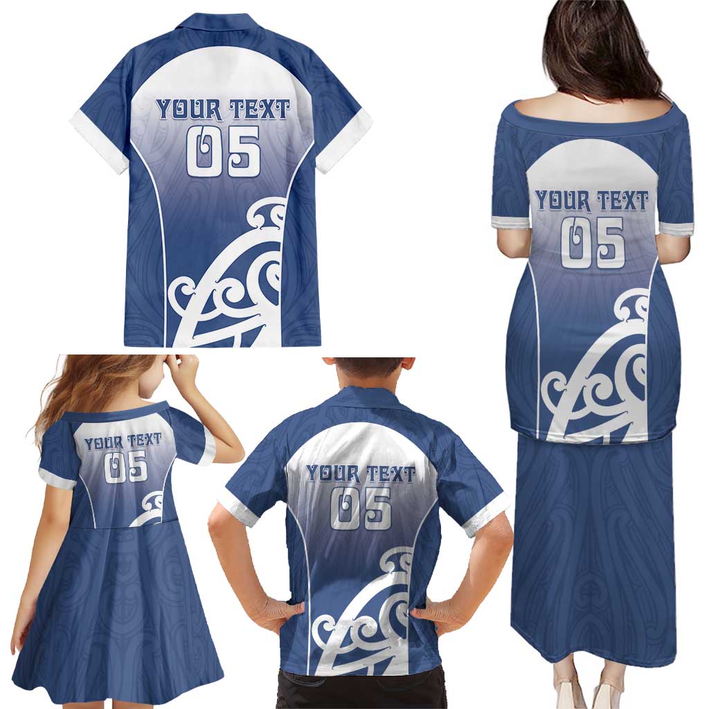Custom New Zealand Aotea College Family Matching Puletasi and Hawaiian Shirt Maori Koru Pattern LT05 - Polynesian Pride