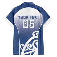 Custom New Zealand Aotea College Family Matching Short Sleeve Bodycon Dress and Hawaiian Shirt Maori Koru Pattern LT05 - Polynesian Pride