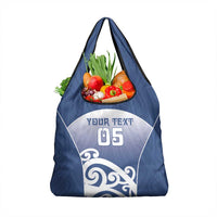 Custom New Zealand Aotea College Grocery Bag Maori Koru Pattern