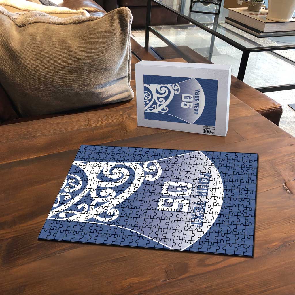 Custom New Zealand Aotea College Puzzle Maori Koru Pattern