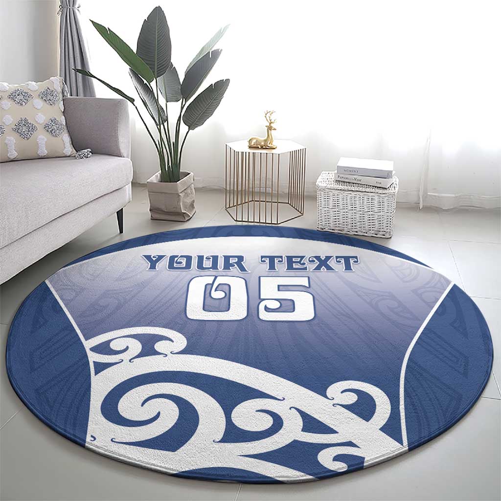 Custom New Zealand Aotea College Round Carpet Maori Koru Pattern LT05 - Polynesian Pride