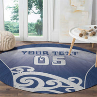 Custom New Zealand Aotea College Round Carpet Maori Koru Pattern LT05 - Polynesian Pride