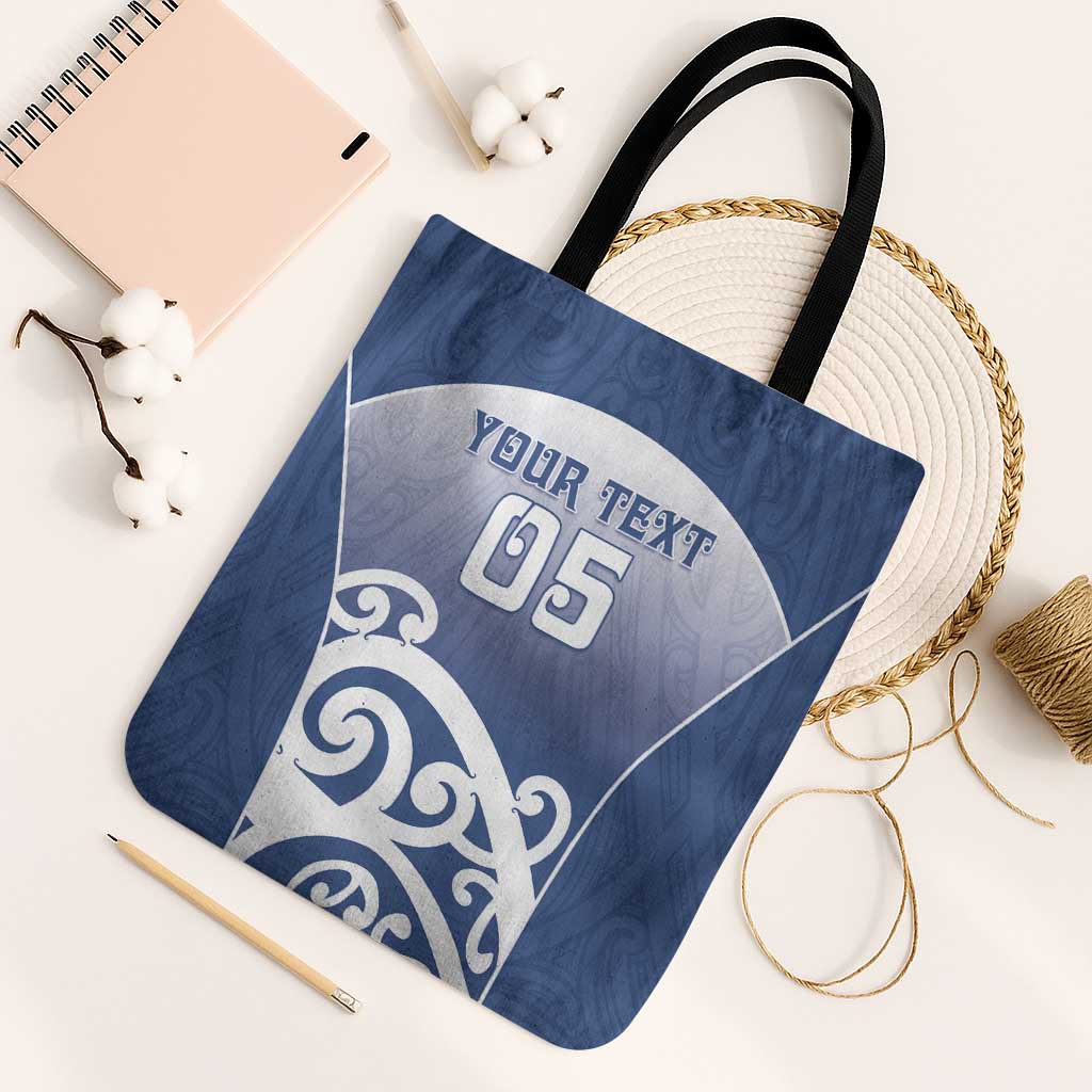 Custom New Zealand Aotea College Tote Bag Maori Koru Pattern