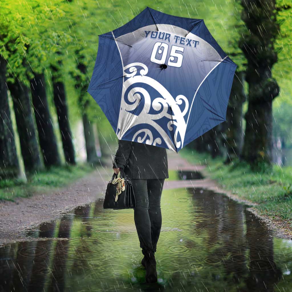 Custom New Zealand Aotea College Umbrella Maori Koru Pattern