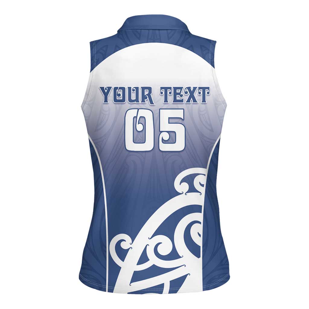 Custom New Zealand Aotea College Women Sleeveless Polo Shirt Maori Koru Pattern LT05 - Polynesian Pride
