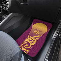 Custom Waiuku College Car Mats Maori Koru Pattern LT05 - Polynesian Pride