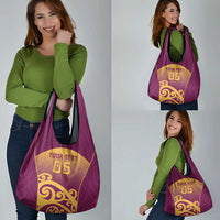 Custom Waiuku College Grocery Bag Maori Koru Pattern