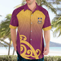 Custom Waiuku College Hawaiian Shirt Maori Koru Pattern LT05 - Polynesian Pride