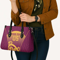 Custom Waiuku College Leather Bag Maori Koru Pattern