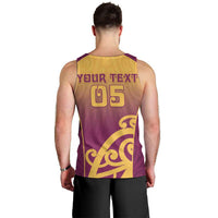 Custom Waiuku College Men Tank Top Maori Koru Pattern