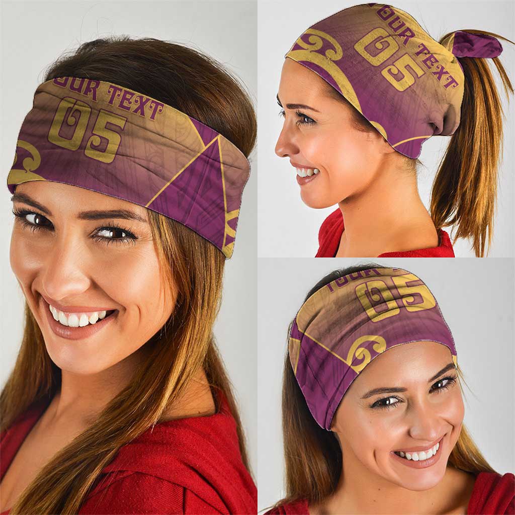 Custom Waiuku College Neck Gaiter Maori Koru Pattern