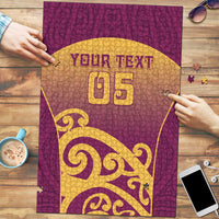 Custom Waiuku College Puzzle Maori Koru Pattern