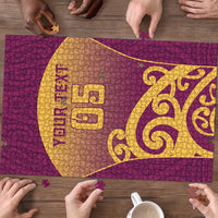 Custom Waiuku College Puzzle Maori Koru Pattern