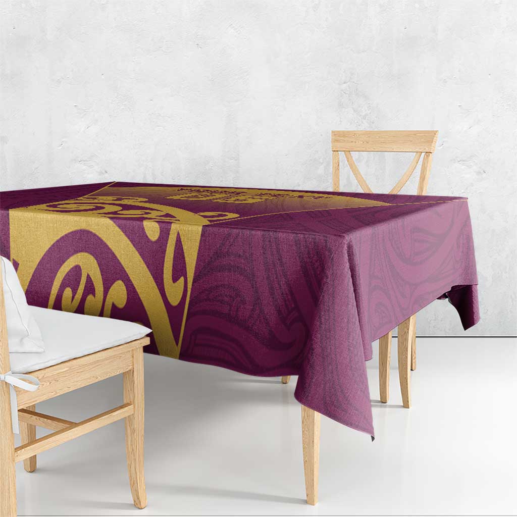 Custom Waiuku College Tablecloth Maori Koru Pattern LT05 - Polynesian Pride