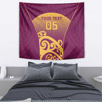 Custom Waiuku College Tapestry Maori Koru Pattern