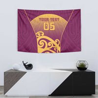 Custom Waiuku College Tapestry Maori Koru Pattern
