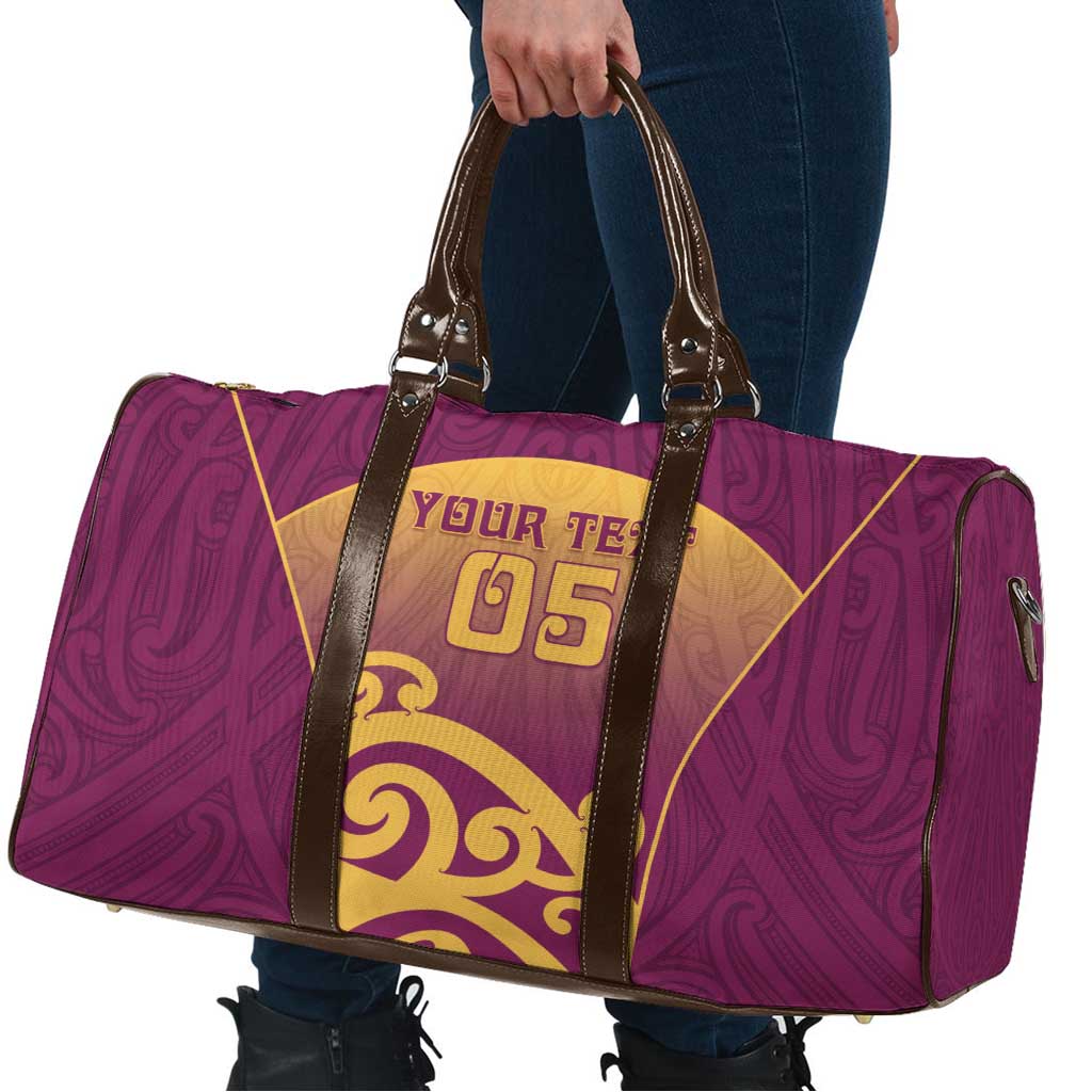 Custom Waiuku College Travel Bag Maori Koru Pattern LT05 - Polynesian Pride