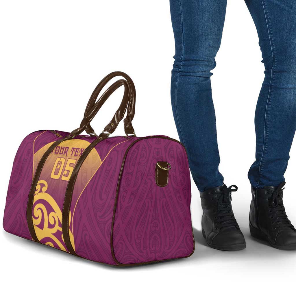 Custom Waiuku College Travel Bag Maori Koru Pattern LT05 - Polynesian Pride