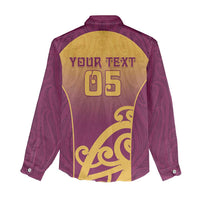 Custom Waiuku College Women Casual Shirt Maori Koru Pattern