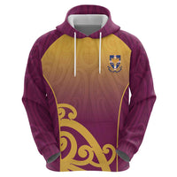 Custom Waiuku College Zip Hoodie Maori Koru Pattern LT05 - Polynesian Pride