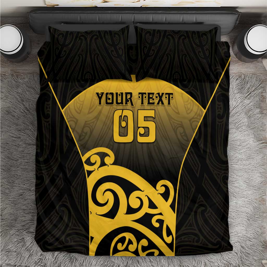 Custom Motueka High School Bedding Set Maori Koru Pattern