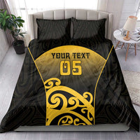 Custom Motueka High School Bedding Set Maori Koru Pattern