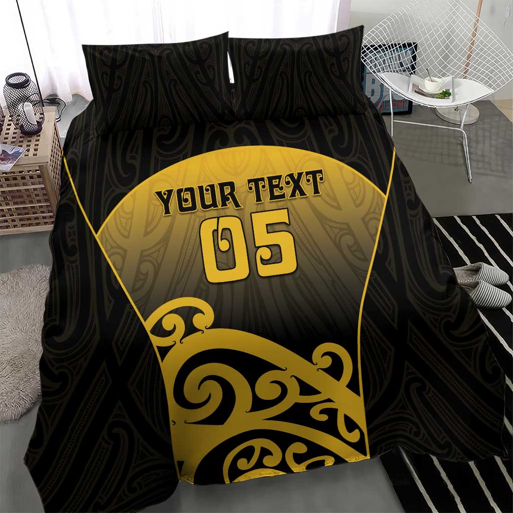Custom Motueka High School Bedding Set Maori Koru Pattern