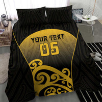Custom Motueka High School Bedding Set Maori Koru Pattern