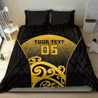 Custom Motueka High School Bedding Set Maori Koru Pattern