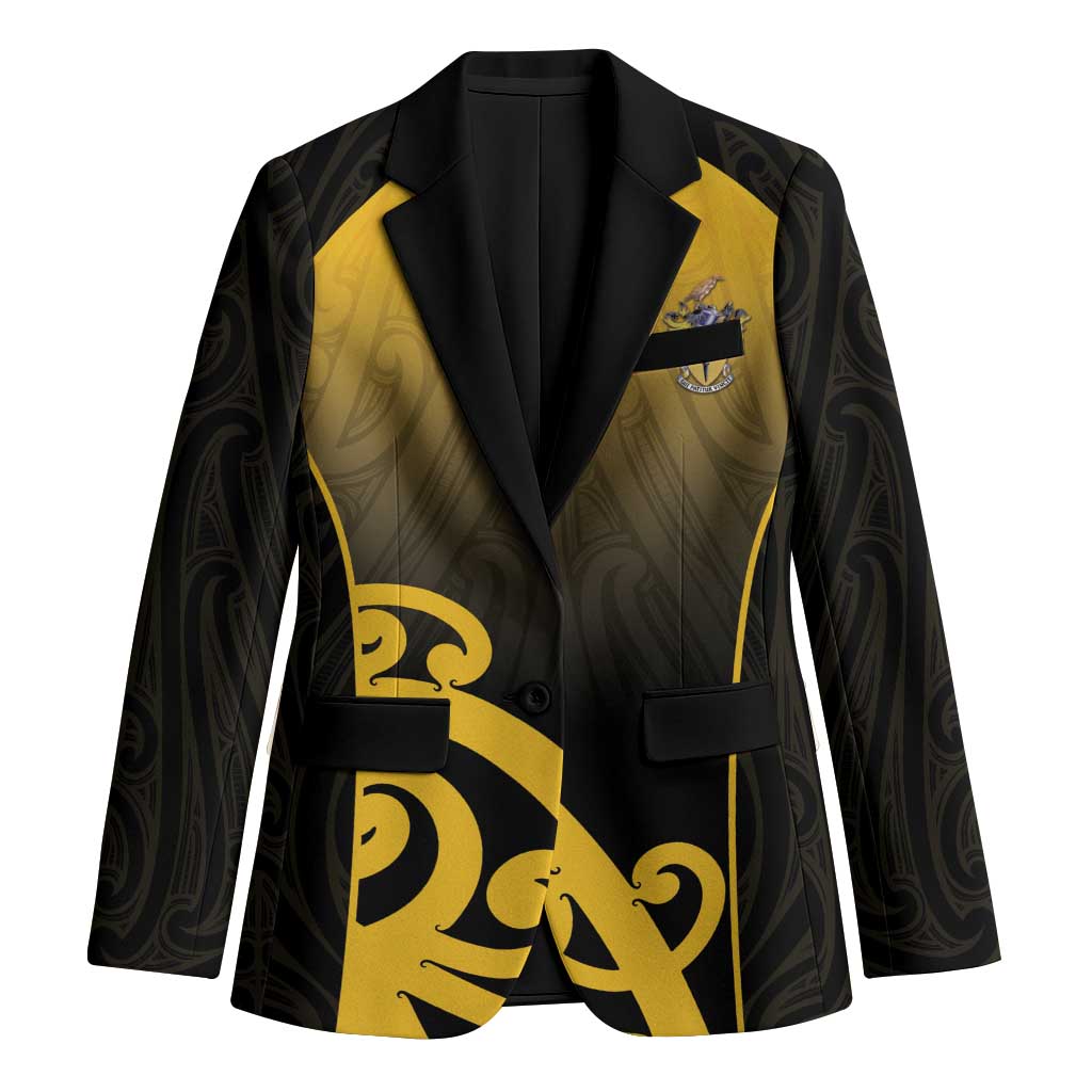 Custom Motueka High School Blazer Maori Koru Pattern