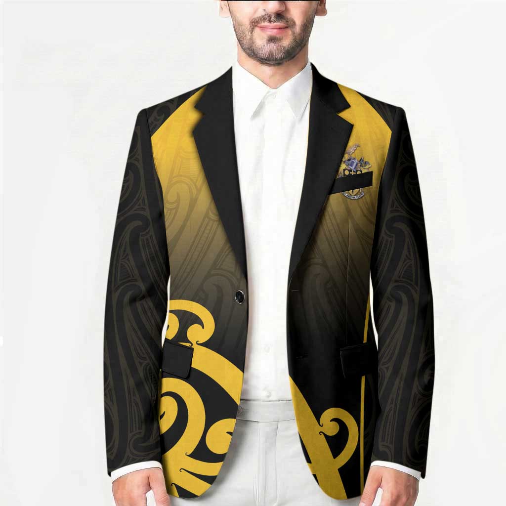 Custom Motueka High School Blazer Maori Koru Pattern
