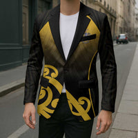 Custom Motueka High School Blazer Maori Koru Pattern