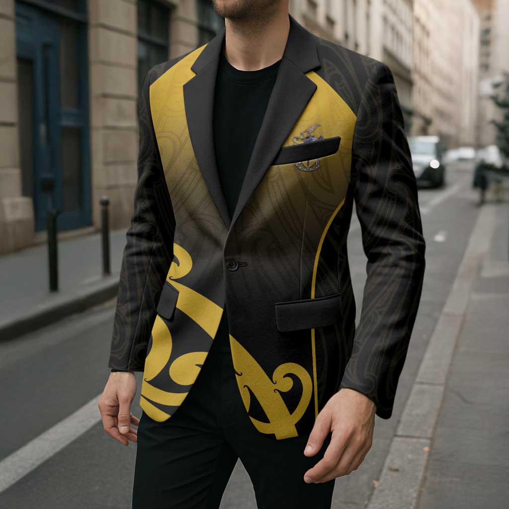 Custom Motueka High School Blazer Maori Koru Pattern