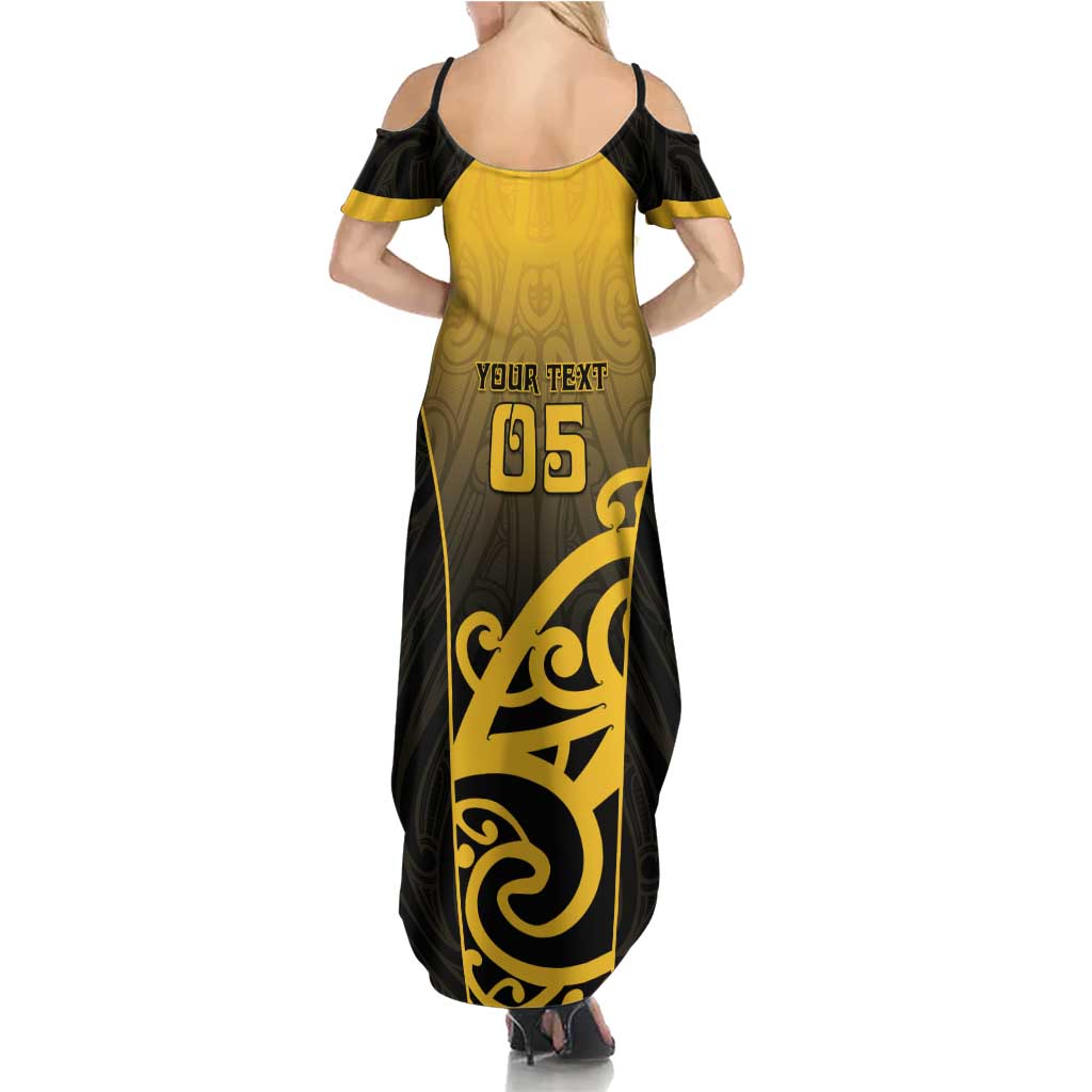 Custom Motueka High School Family Matching Summer Maxi Dress and Hawaiian Shirt Maori Koru Pattern LT05 - Polynesian Pride