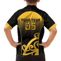 Custom Motueka High School Family Matching Tank Maxi Dress and Hawaiian Shirt Maori Koru Pattern LT05 - Polynesian Pride