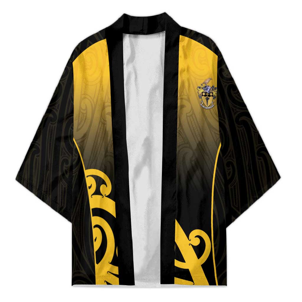 Custom Motueka High School Kimono Maori Koru Pattern