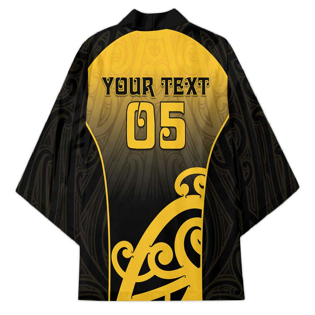 Custom Motueka High School Kimono Maori Koru Pattern