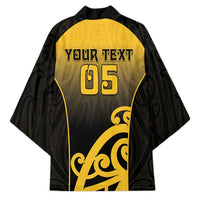 Custom Motueka High School Kimono Maori Koru Pattern