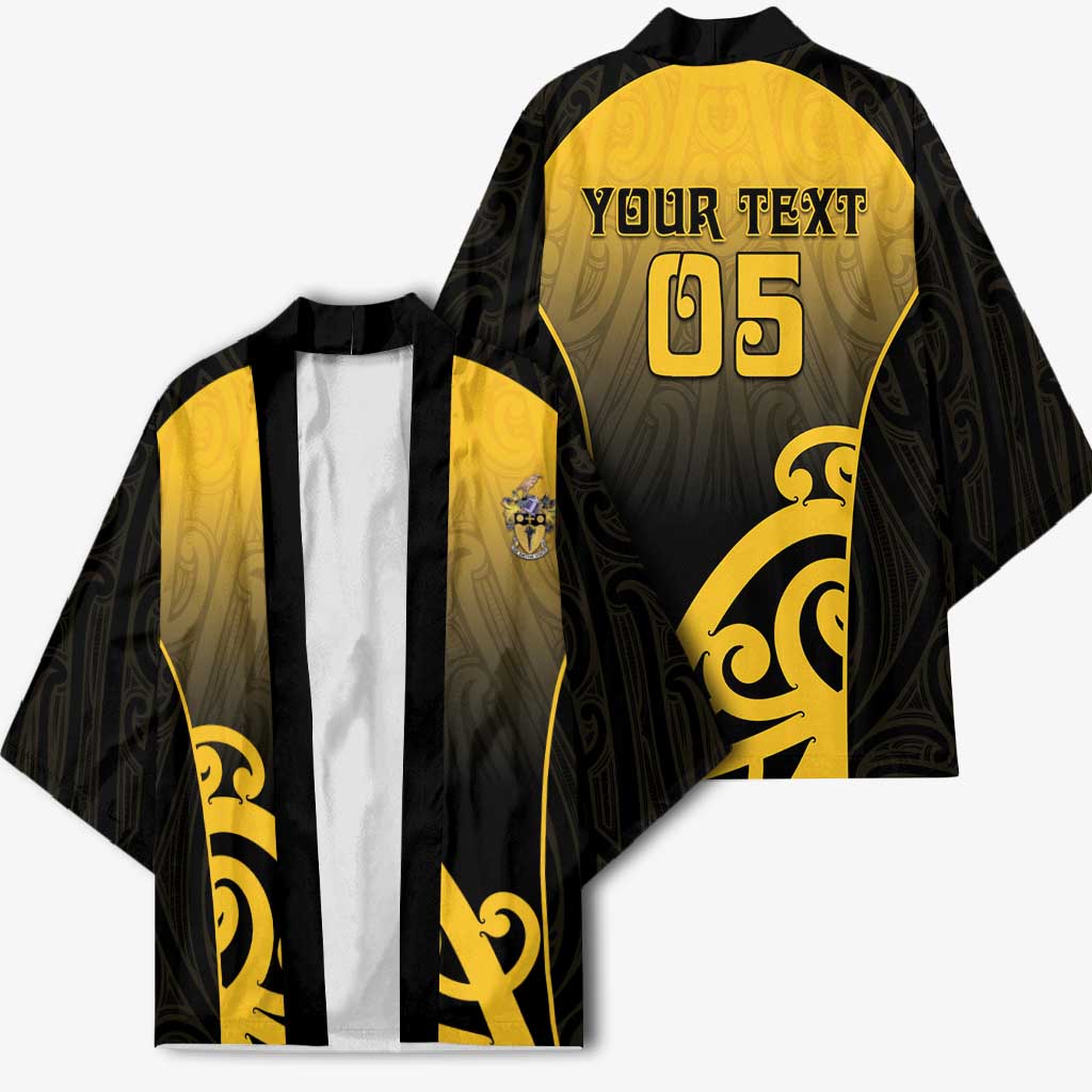 Custom Motueka High School Kimono Maori Koru Pattern