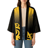 Custom Motueka High School Kimono Maori Koru Pattern