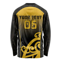 Custom Motueka High School Long Sleeve Shirt Maori Koru Pattern LT05 - Polynesian Pride