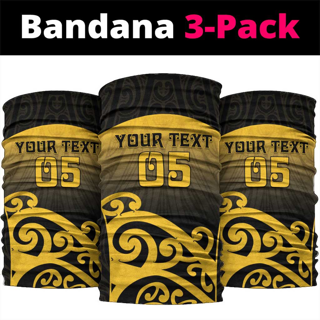 Custom Motueka High School Neck Gaiter Maori Koru Pattern LT05 package One Size: 25*50cm Black - Polynesian Pride