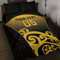 Custom Motueka High School Quilt Bed Set Maori Koru Pattern