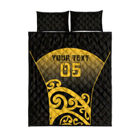 Custom Motueka High School Quilt Bed Set Maori Koru Pattern