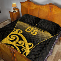 Custom Motueka High School Quilt Bed Set Maori Koru Pattern