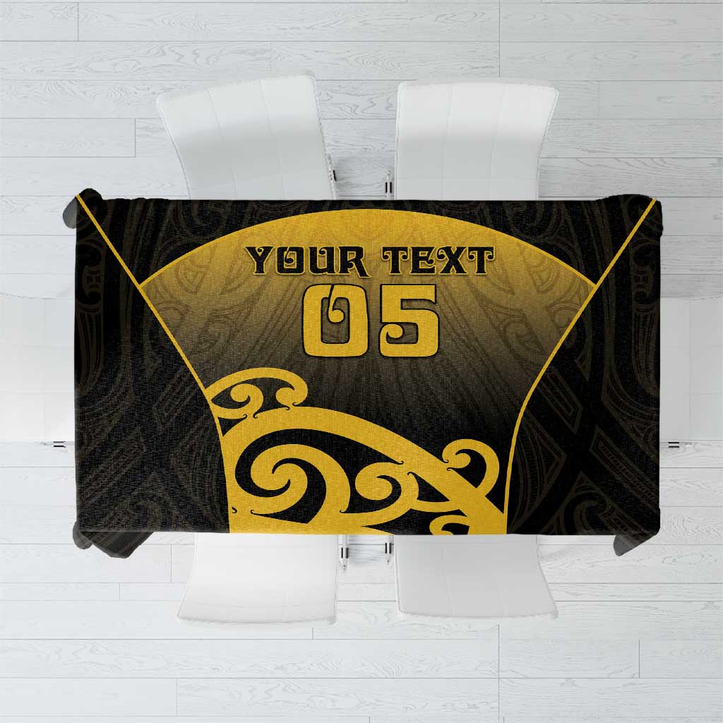 Custom Motueka High School Tablecloth Maori Koru Pattern