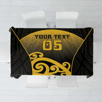 Custom Motueka High School Tablecloth Maori Koru Pattern