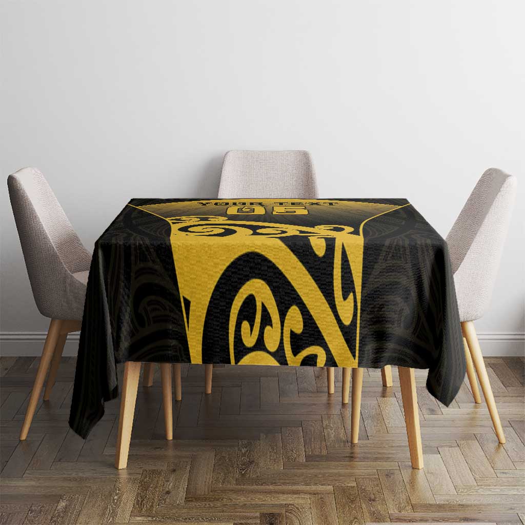 Custom Motueka High School Tablecloth Maori Koru Pattern